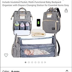 Baby changing station backpack.